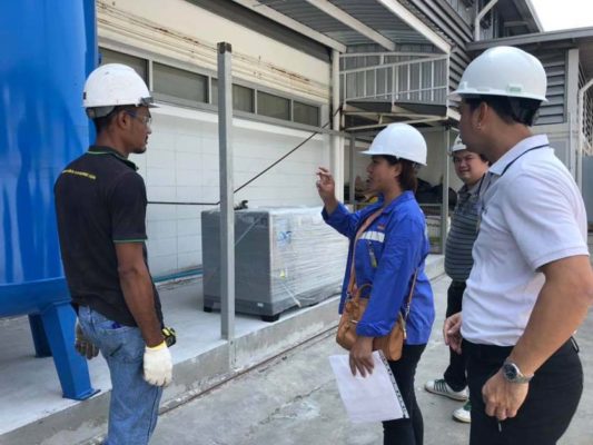 ติดตั้งปั๊มลมสกรู Comptech CT75 IPM