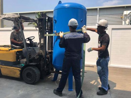 ติดตั้งปั๊มลมสกรู Comptech CT75 IPM